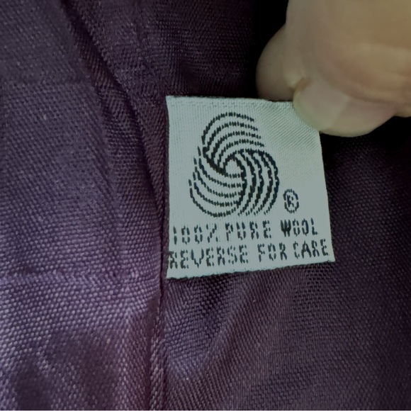 VTG Michelle Navy Wool Blazer Size 6 Classic 90s - Picture 7 of 8